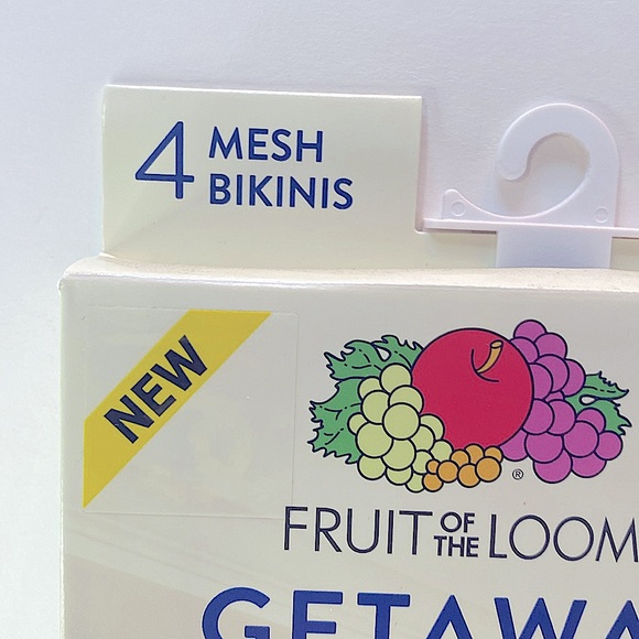 NEW FRUIT OF THE LOOM GETAWAY COLLECTION 4 MESH BIKINIS SIZE 9/2XL - Picture 5 of 10